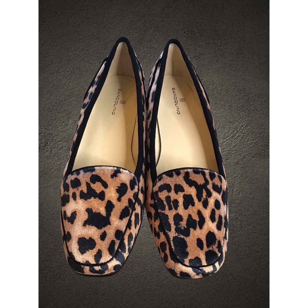 Bandolino Liberty Loafers Leopard Print Shoes, Size 6.5M NWOT